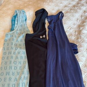 Under Armour Tank Trio - Teal, Black, and Navy